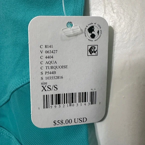 Free People All An Illusion Turquoise Bodysuit - Size XS / S - Picture 10 of 11